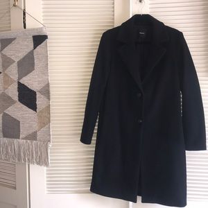 Theory black pea coat